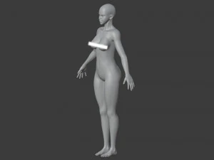 3D Female Sculpt 3D Model
