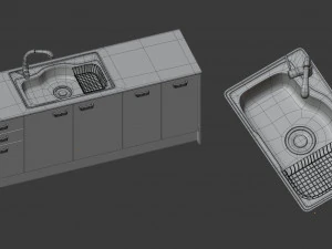 Modellazione 3D del lavello Modello 3D