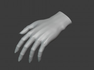 Female Hand Sculpt HighPoly Mesh Modelo 3D
