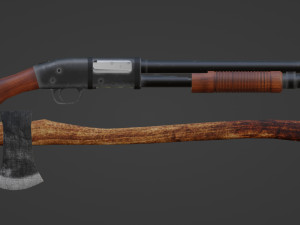 Shotgunaxe 3D Model
