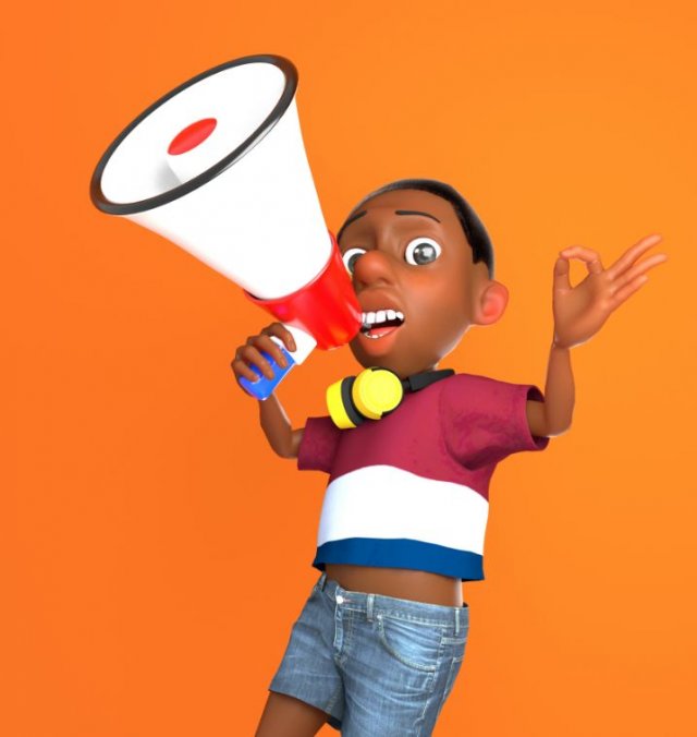 Cartoon boy rigged with facial controls by batemone 3D Model .c4d .max .obj .3ds .fbx .stl .blend 