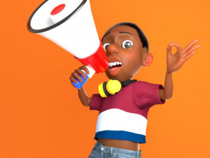 Cartoon boy rigged with facial controls by batemone Modelo 3D