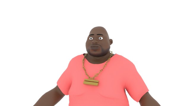Jack rigged cartoon character with facial controls by batemone 3D 모델 .c4d .max .obj .3ds .fbx .stl .blend 