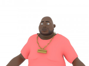 Jack rigged cartoon character with facial controls by batemone 3D 模型