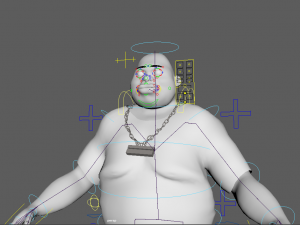 Jack rigged cartoon character with facial controls by batemone 3D 모델