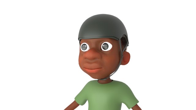 Miguel stylized cartoon character with facial controls by batemone Modelo 3D .c4d .max .obj .3ds .fbx .stl .blend 