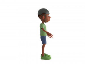 Miguel stylized cartoon character with facial controls by batemone Modelo 3D