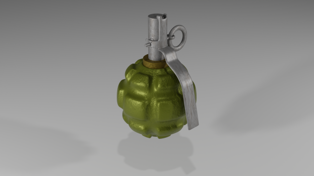 Grenade 3D 모델 .c4d .max .obj .3ds .fbx .stl .blend