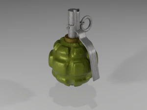 수류탄 3D 모델