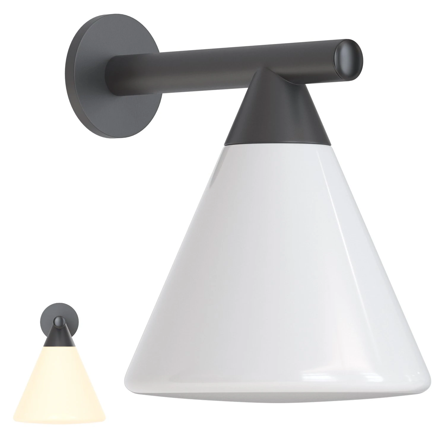 AGO Probe Wall Lamp 3D Model .c4d .max .obj .3ds .fbx .stl .blend