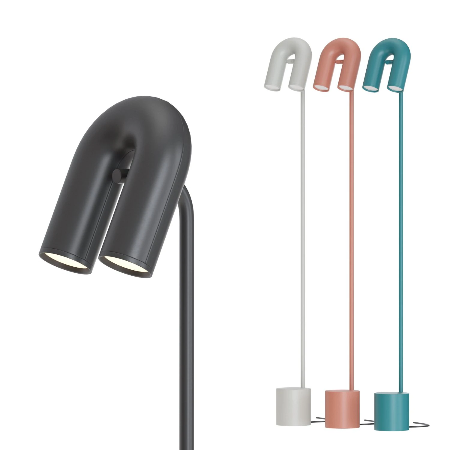 Floor stand lamp - AGO Cirkus 3D Model .c4d .max .obj .3ds .fbx .stl .blend