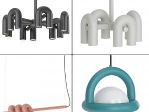 4 lamps from Cirkus collection by AGO and BYMARS 3D 模型