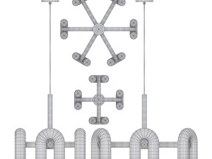 4 lamps from Cirkus collection by AGO and BYMARS 3D Модель