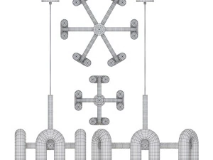 4 lamps from Cirkus collection by AGO and BYMARS 3D Model