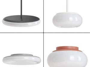 Lamp with 4 versions pendant ceiling by AGO from Mozzi collection 3D Model