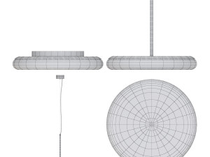 Lamp with 4 versions pendant ceiling by AGO from Mozzi collection 3D Модель