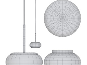 Lamp with 4 versions pendant ceiling by AGO from Mozzi collection 3D Модель