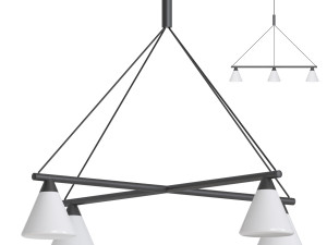 of Ago Probe Chandelier lamp 3D 模型