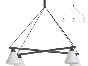 of Ago Probe Chandelier lamp 3D Model