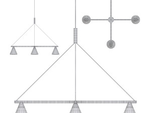 of Ago Probe Chandelier lamp 3D 模型