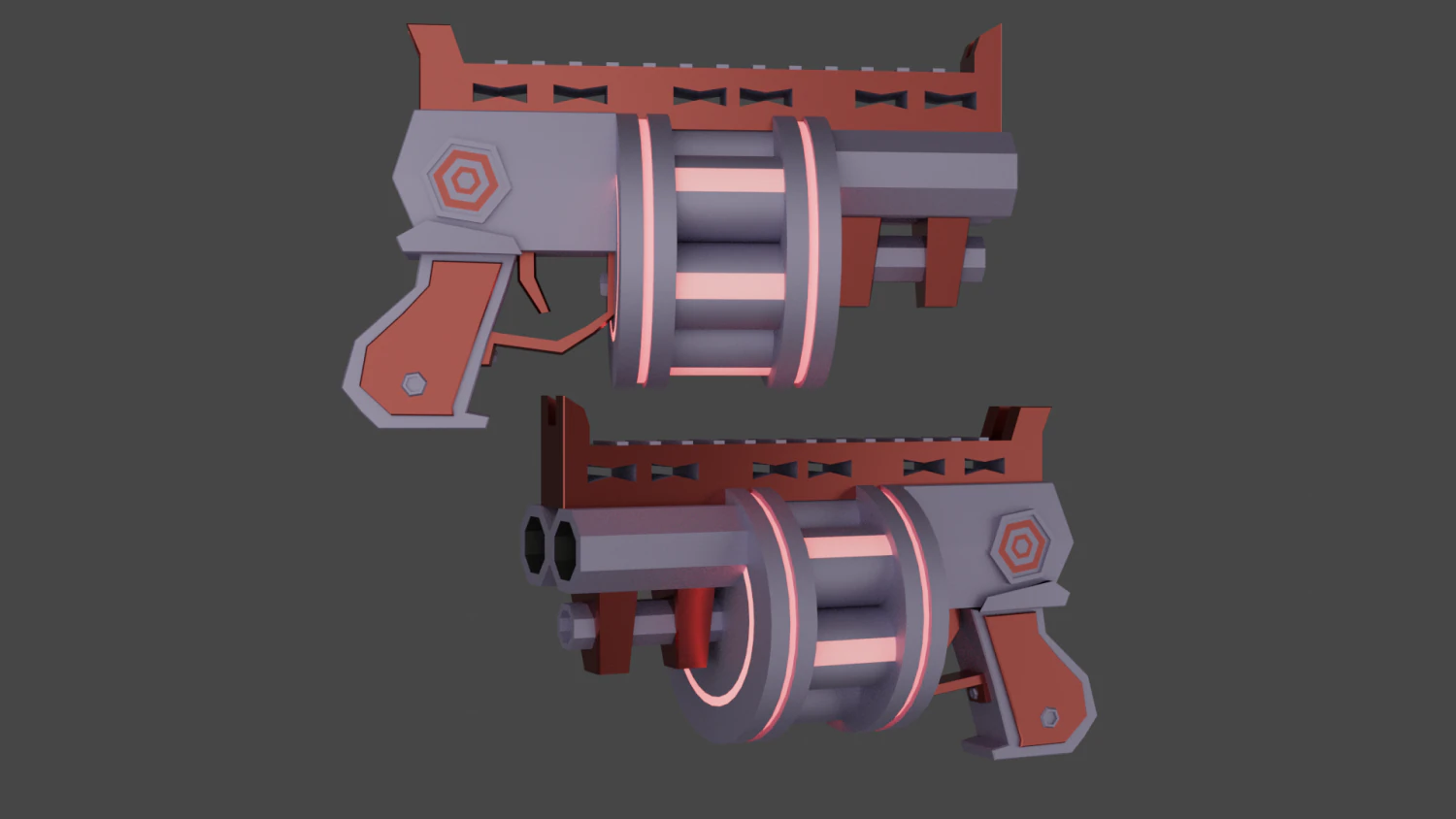 Grenade launcher 3D Model .c4d .max .obj .3ds .fbx .stl .blend 