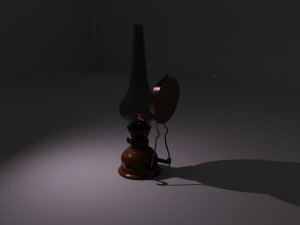 Oil Lamp 3D Model