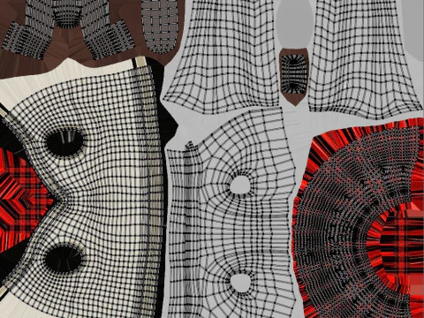 Stylized Female Student 3D Model