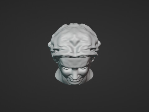 Male Head 3D Sculpt Modelo 3D