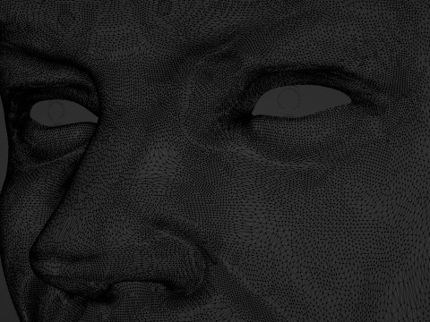 Male Head 3D Sculpt Modelo 3D