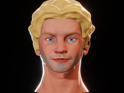 Male Head 3D Sculpt Modelo 3D