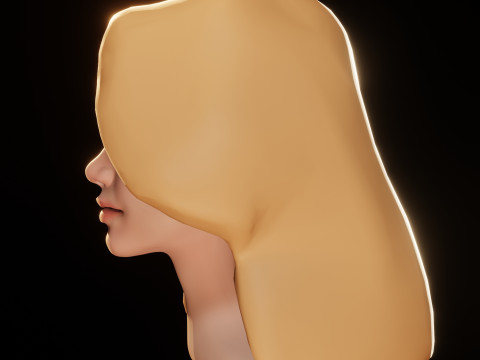 Female Head 3D Sculpt 3D Model