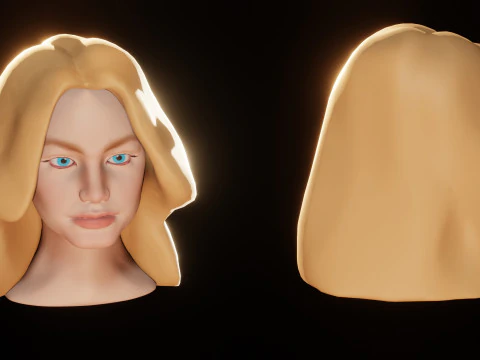Female Head 3D Sculpt 3D Model