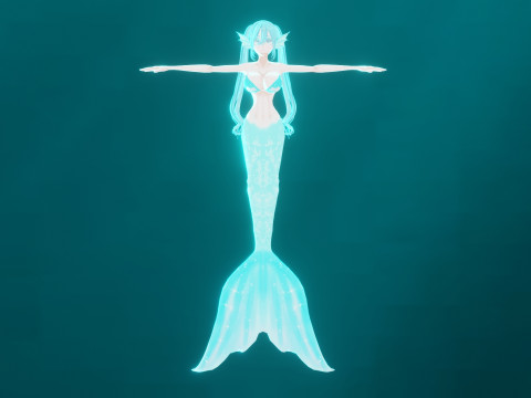 Anime Mermaid 3Dモデル