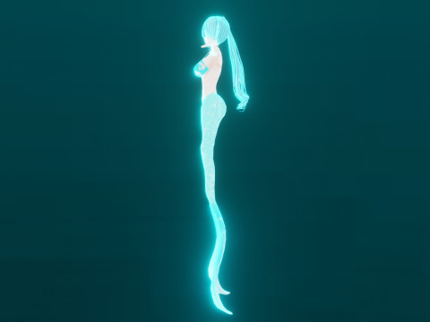 Anime Mermaid 3Dモデル