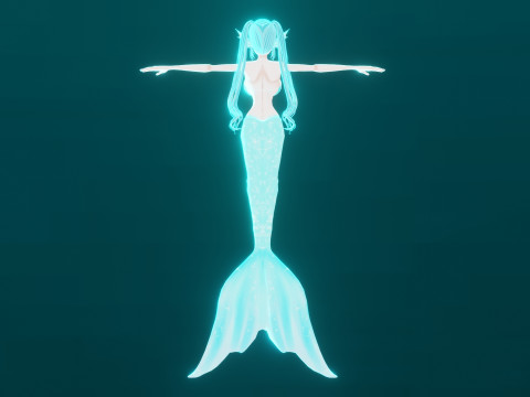 Anime Mermaid 3Dモデル