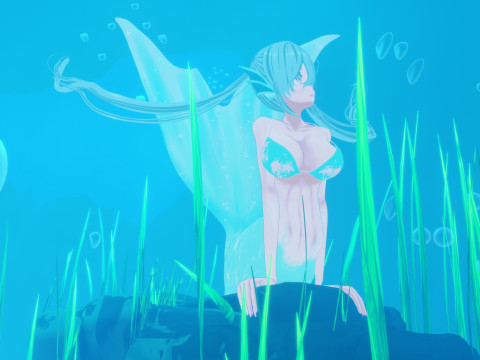 Anime Mermaid 3Dモデル