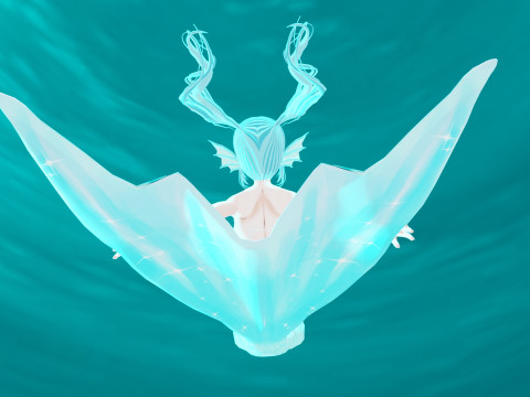 Anime Mermaid 3Dモデル