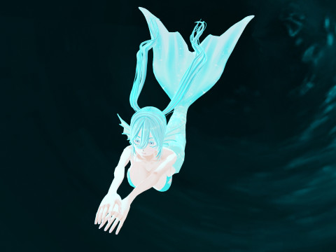 Anime Mermaid 3Dモデル