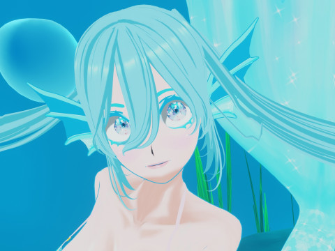 Anime Mermaid 3Dモデル