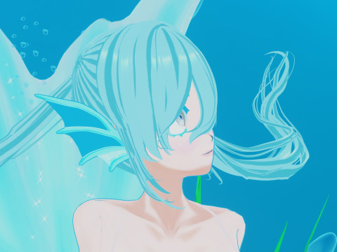 Anime Mermaid 3Dモデル