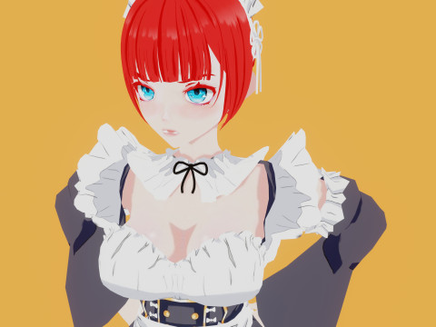Anime Maid 3D 模型