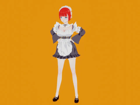 Anime Maid 3D Model