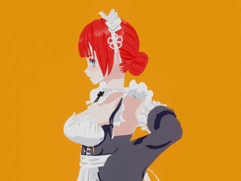 Anime Maid 3D Model