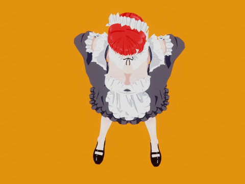 Anime Maid 3D मॉडल