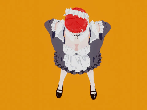 Anime Maid 3D Model