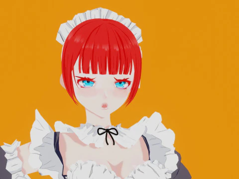 Anime Maid 3D Model