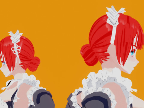 Anime Maid 3D मॉडल