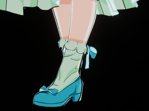 Anime-Style Noble Little Lady Model 3D