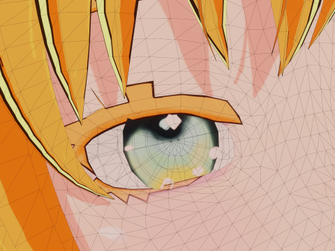 Anime-Style Noble Little Lady Model 3D