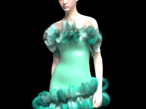 Garment clo3d dress 3D Print Model